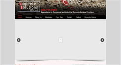 Desktop Screenshot of concretesolutionsusa.com