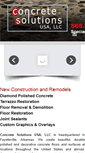 Mobile Screenshot of concretesolutionsusa.com